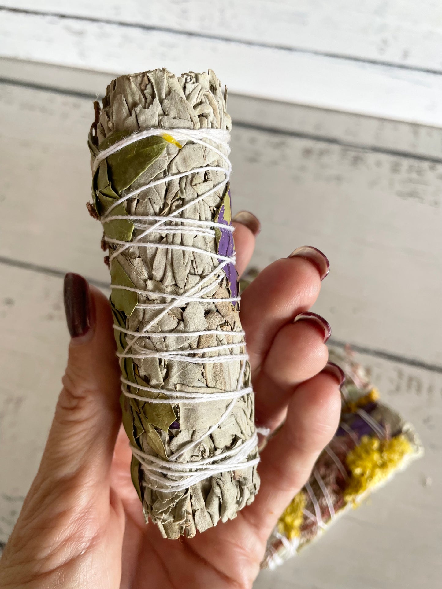Authentic White Sage/ Yellow Sinuata & Citrine