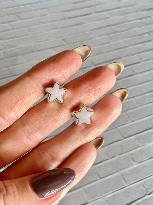Pink Opal Studs
