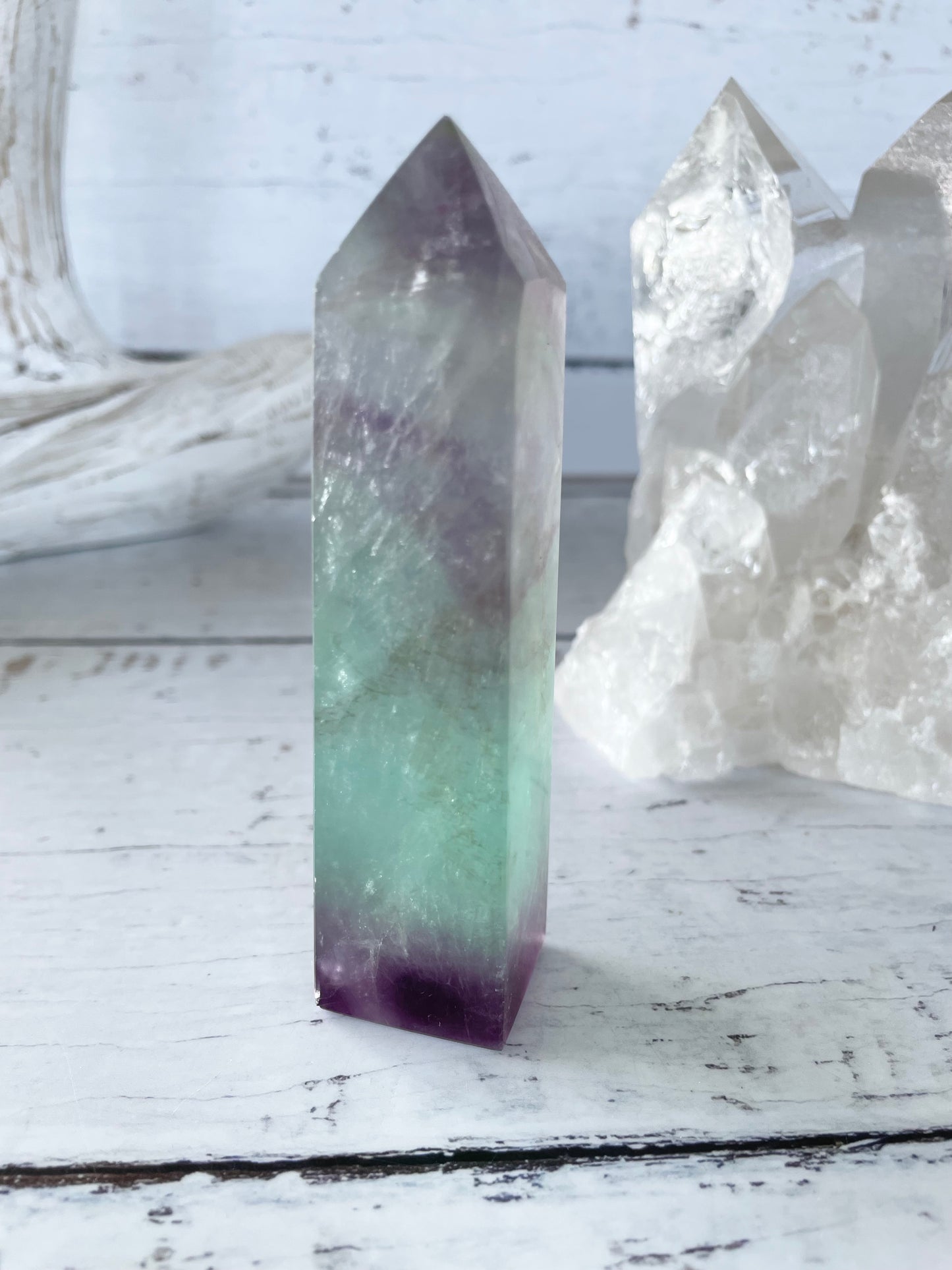 Rainbow Fluorite Obelisk