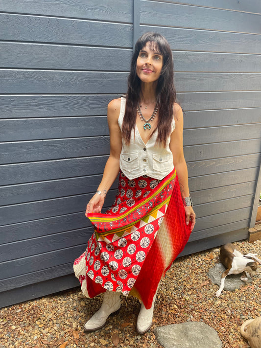 Upcycled Sari Skirt 20