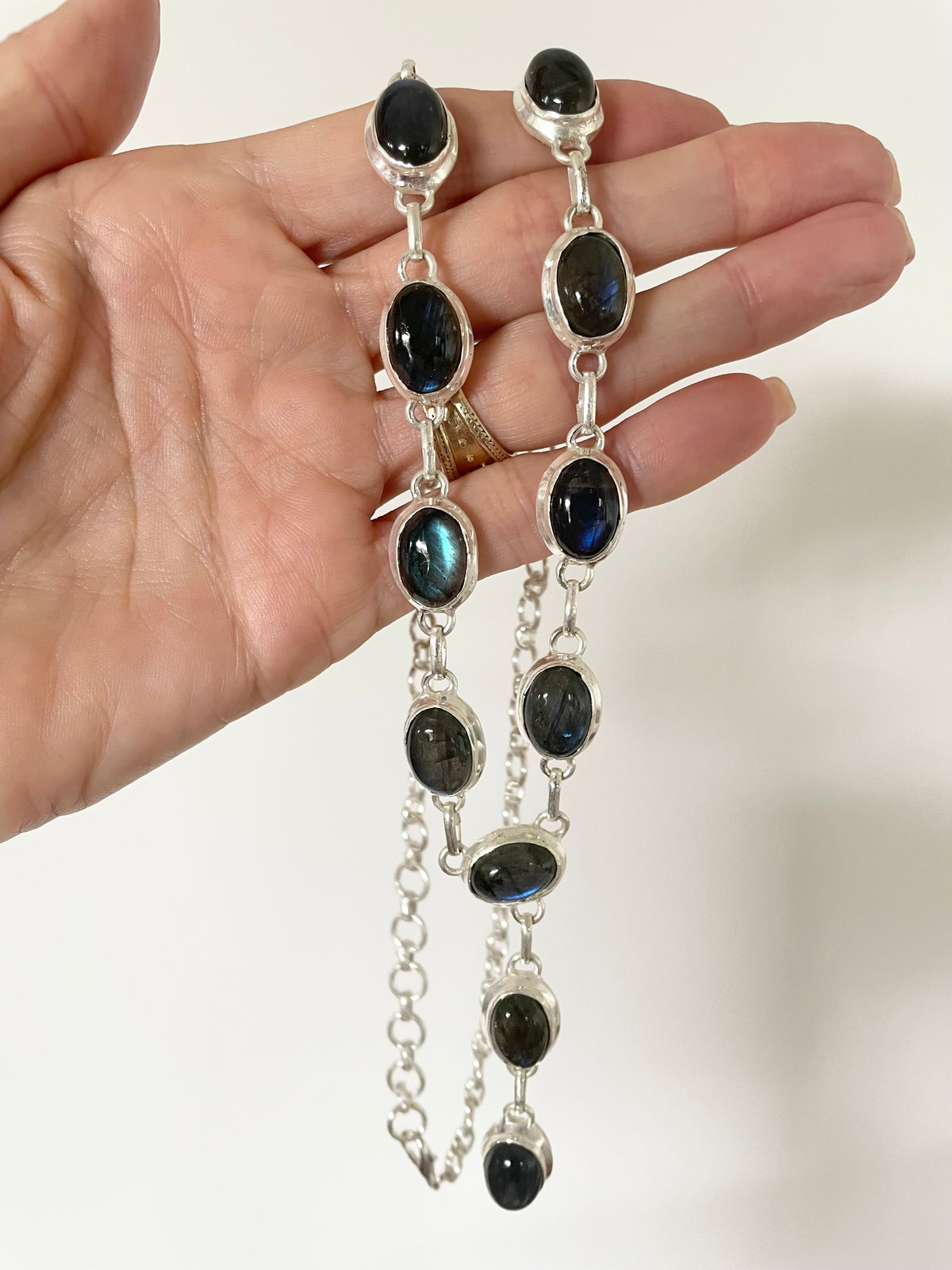 Labradorite Lariat Necklace