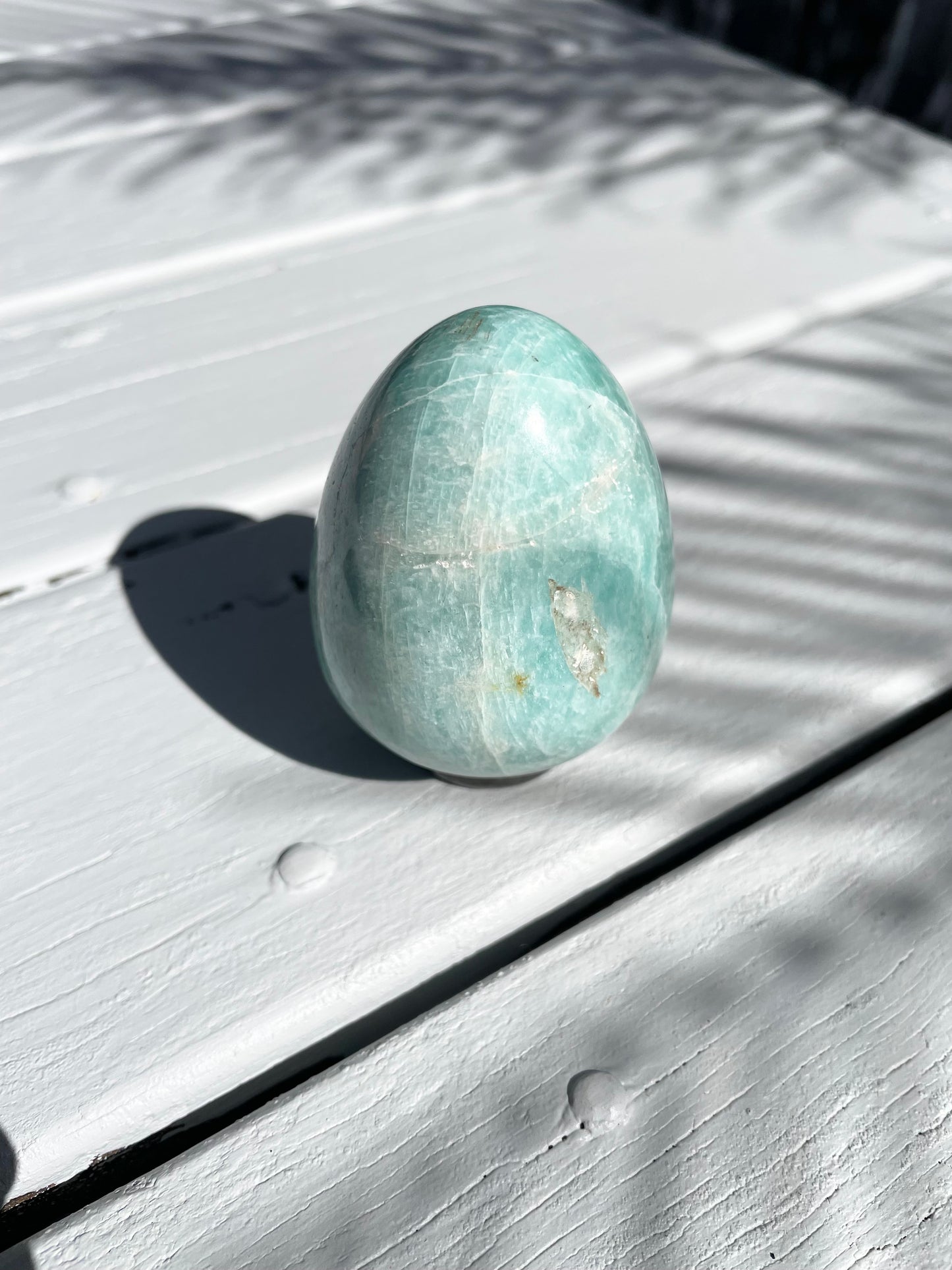 Amazonite Egg with holder