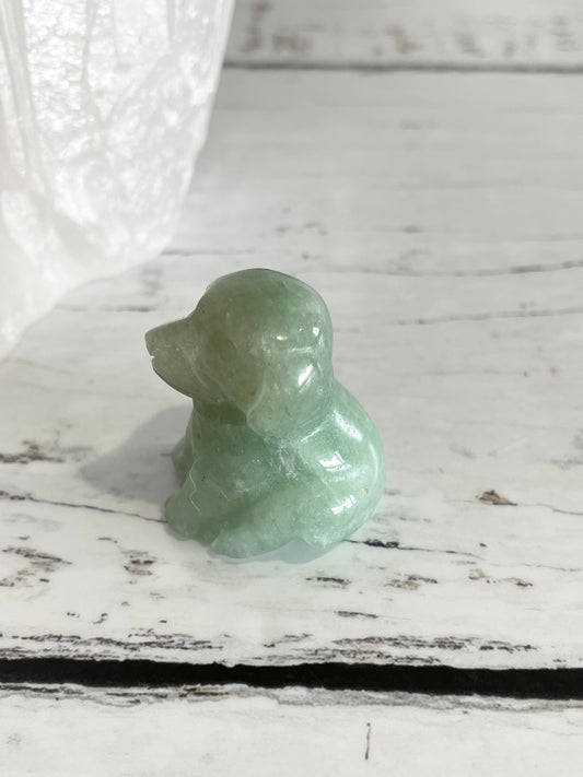 Green Aventurine Dog