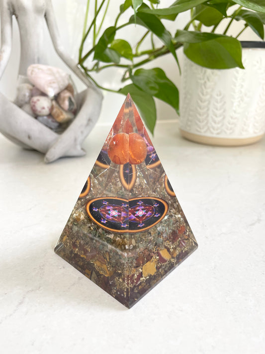 Mookaite & Mixed Aventurine Elemental Pyramid