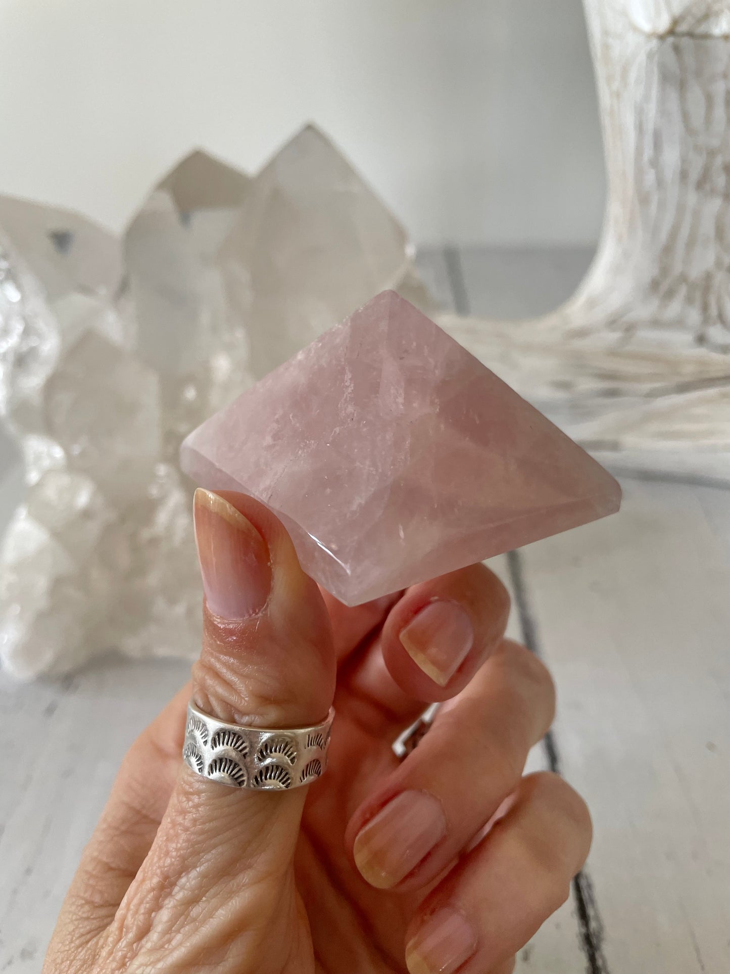 Rose Quartz Pyramid