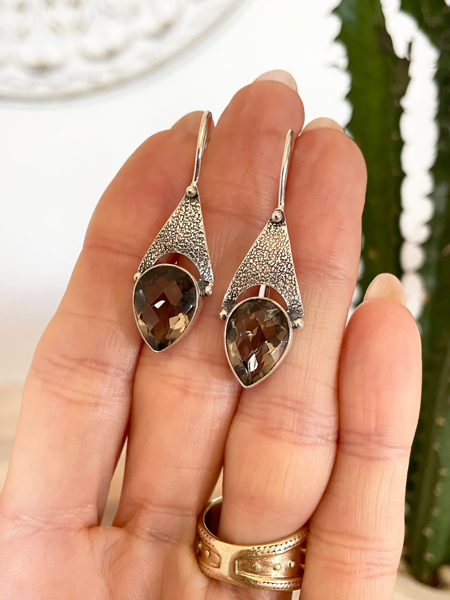 Smoky Quartz Dangles
