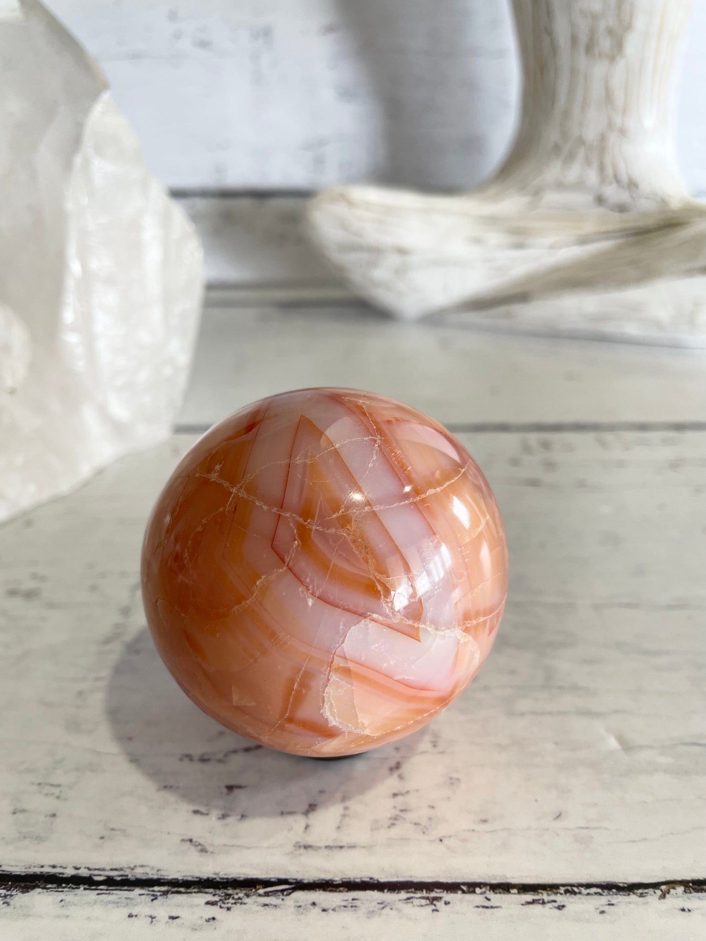 Carnelian Sphere Includes Holder