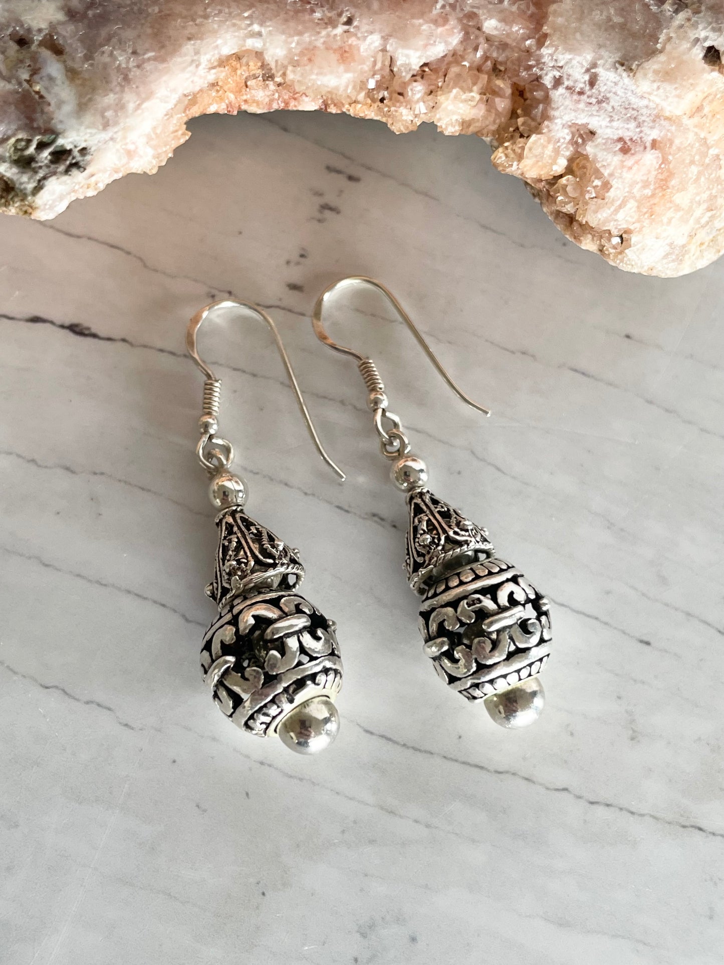 Bohemian Silver Dangles