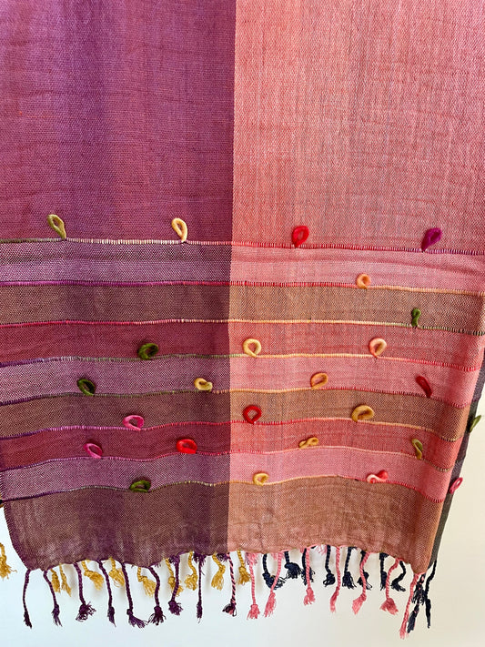 Embellished Summer Scarf/Shawl - 12