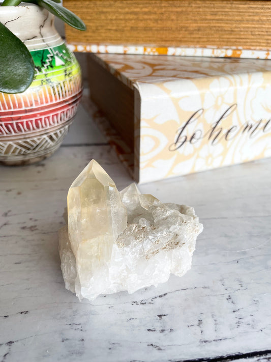 Golden Healer Lemurian Cluster