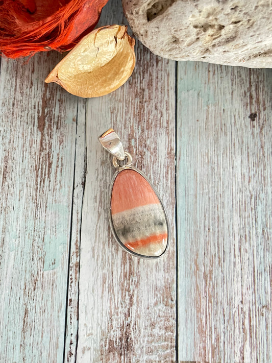 Celestobarite Silver Pendant