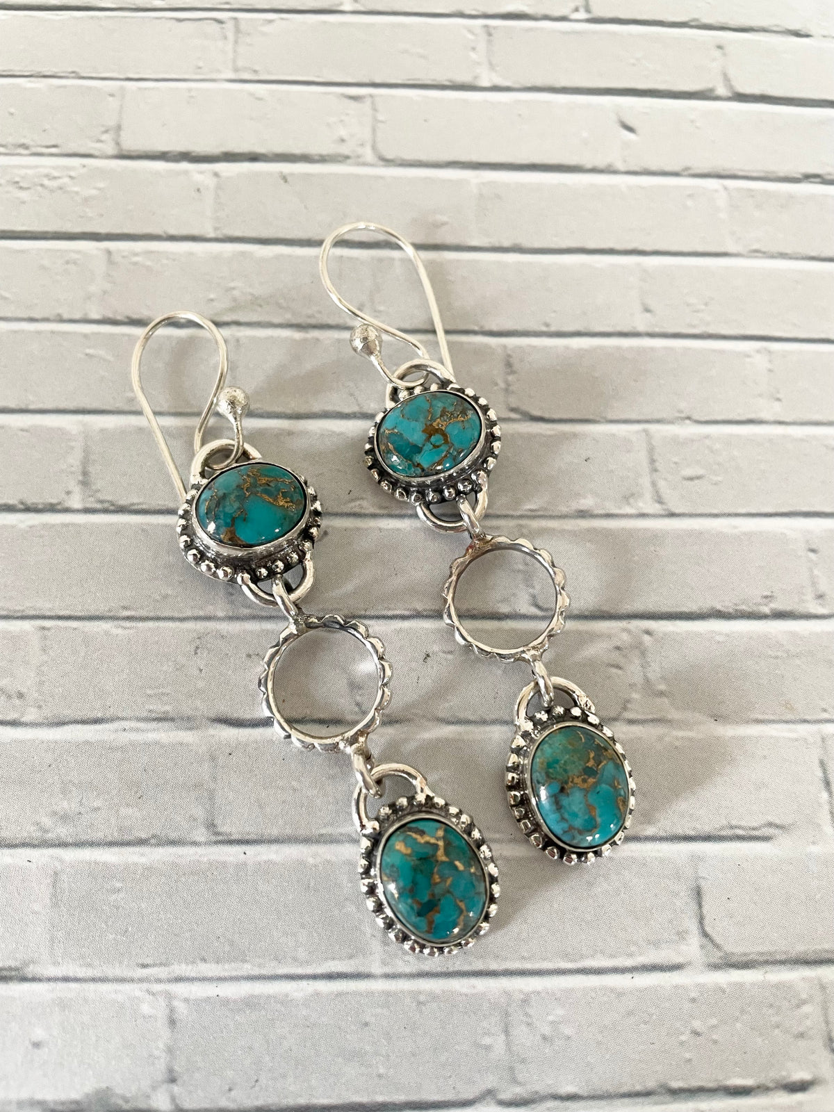 Blue Copper Turquoise Dangles