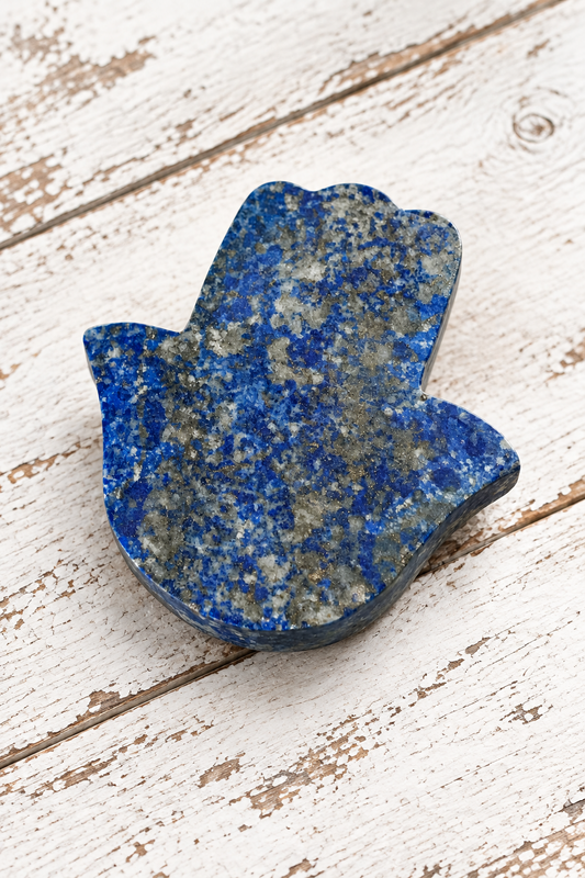 Lapis Lazuli Hamsa Hand