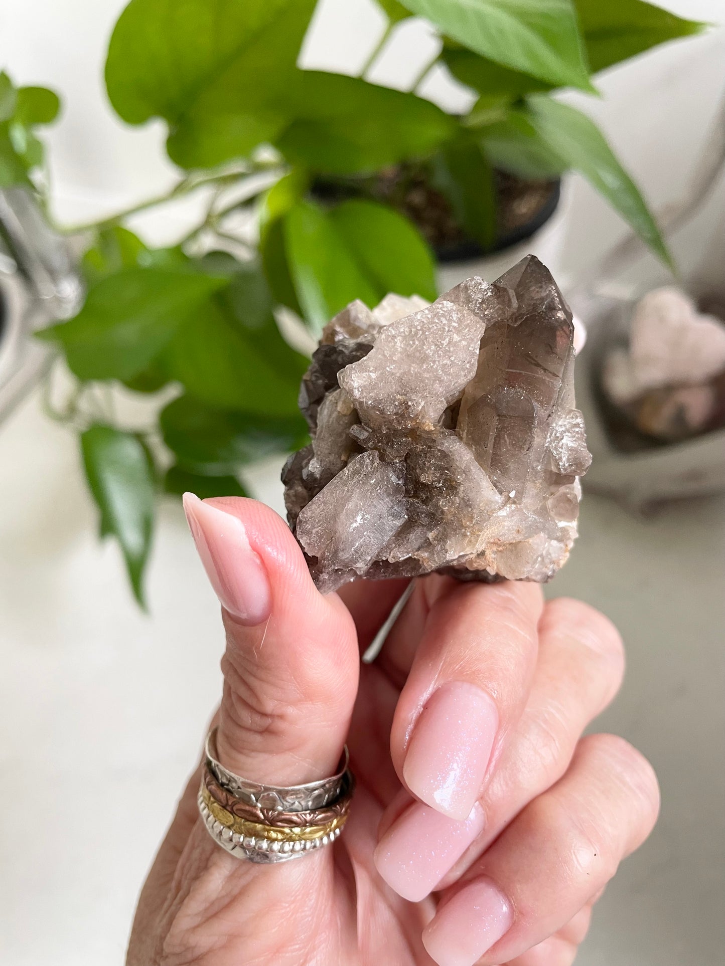 Smoky Quartz Cluster