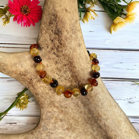 Amber Baby Bracelet ~ Multi Stone