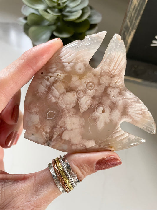 Flower Agate Angel Fish