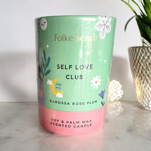 Folkessence Soy Candle ~ Self Love Club