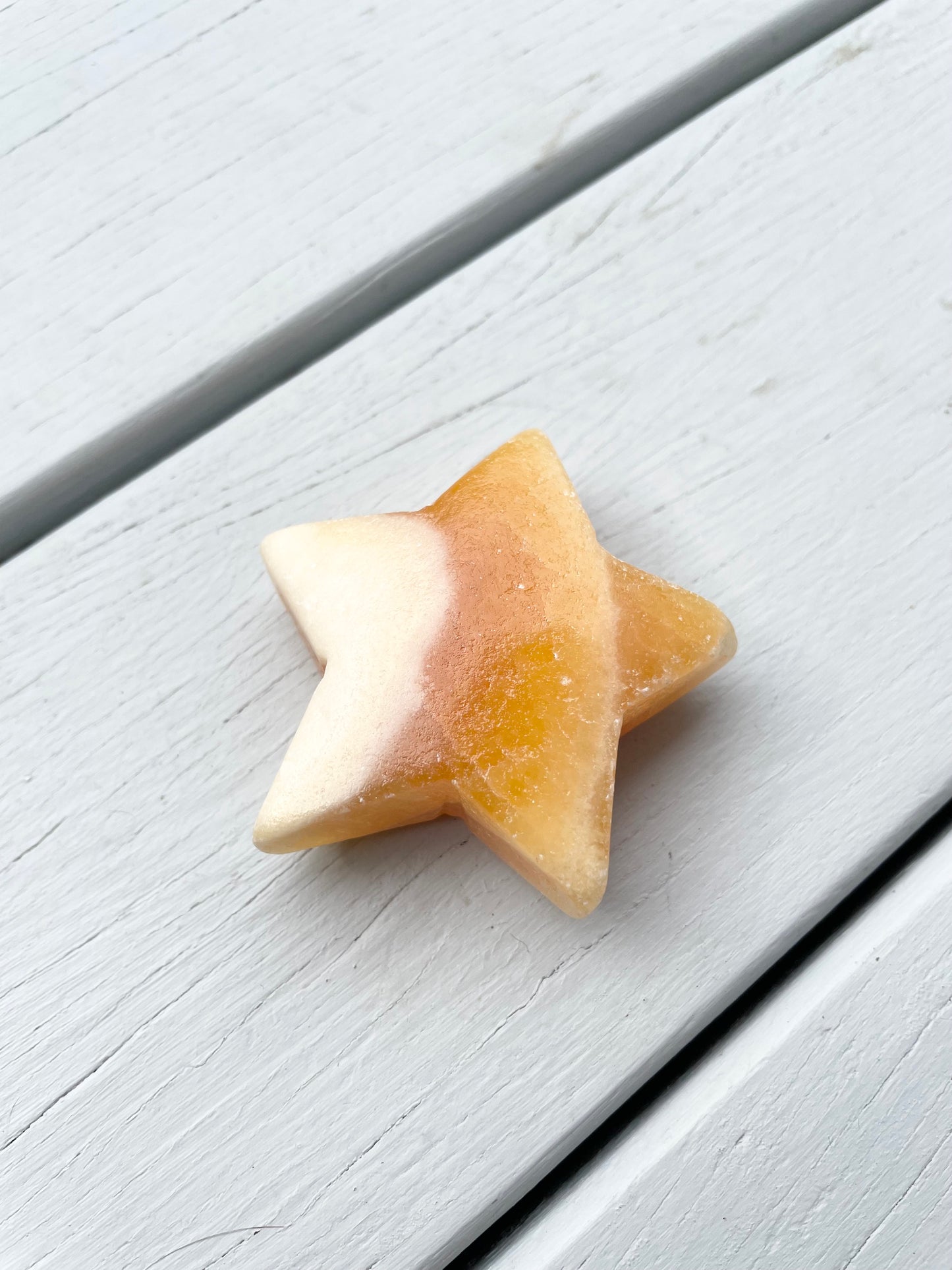 Orange Calcite Star