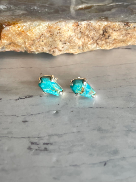 Kingman Turquoise Studs