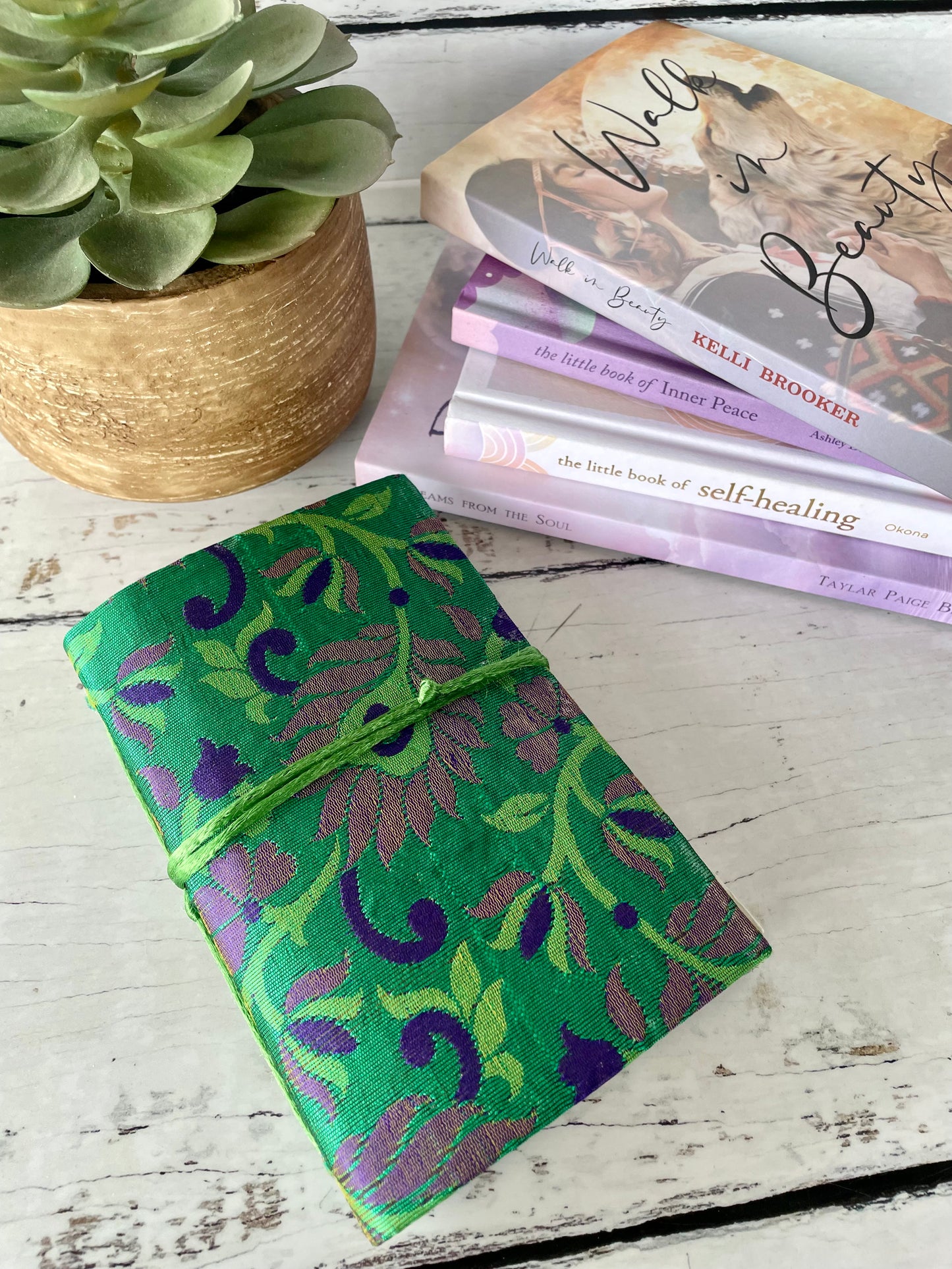 Recycled bohemian journal - tree free paper!