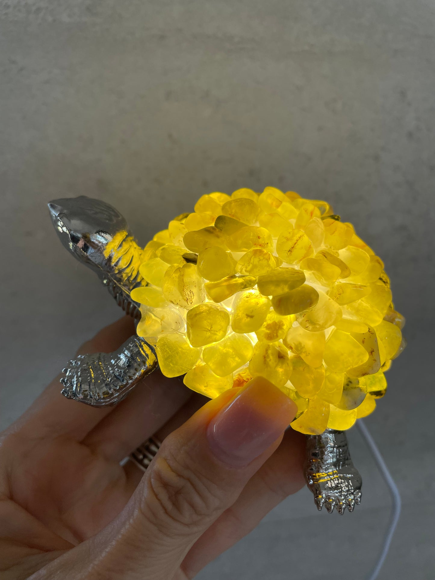 Tortoise Led Lamp - Chrysoprase