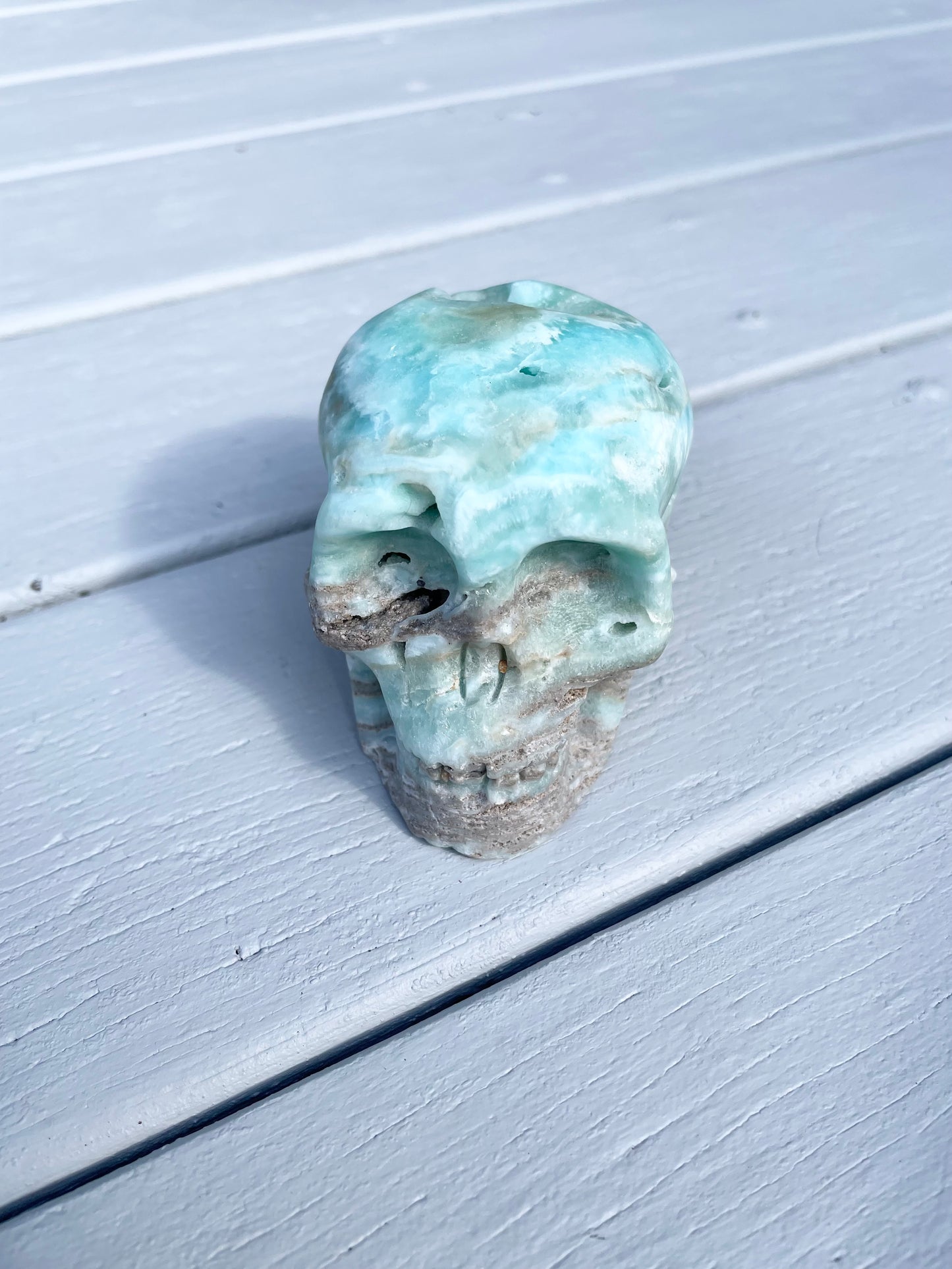 Hemimorphite Skull