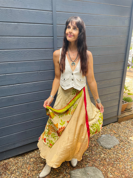 Upcycled Sari Skirt 30