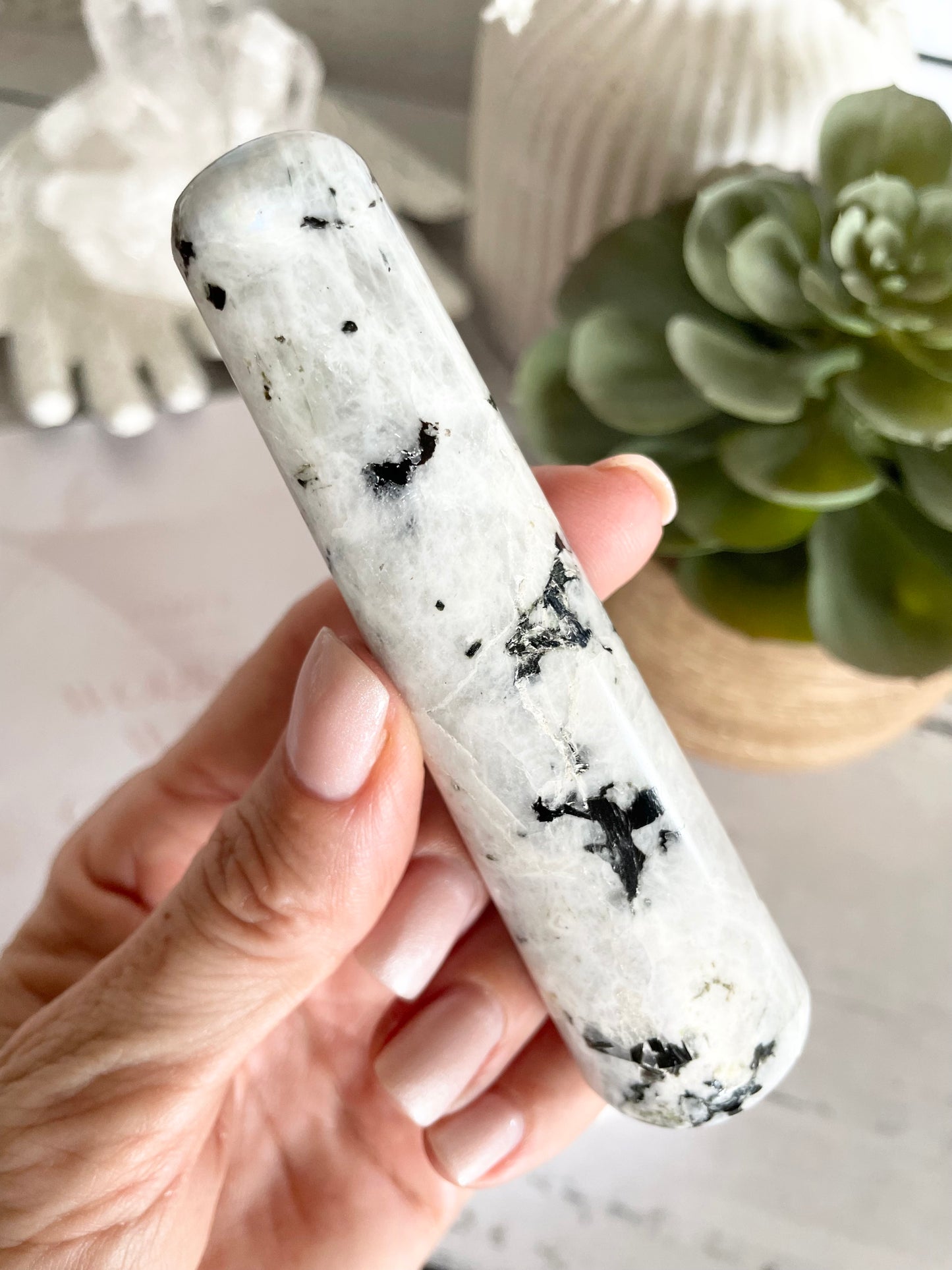 Rainbow Moonstone Healing/Massage Wand