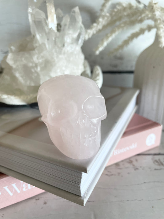 Snow Quartz Skull