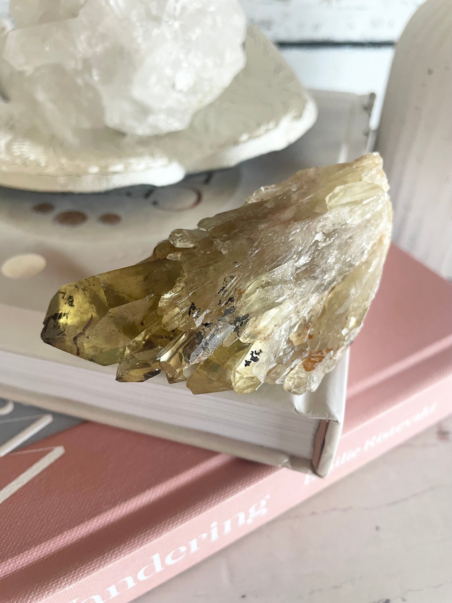 Natural Pineapple Citrine Cluster Point