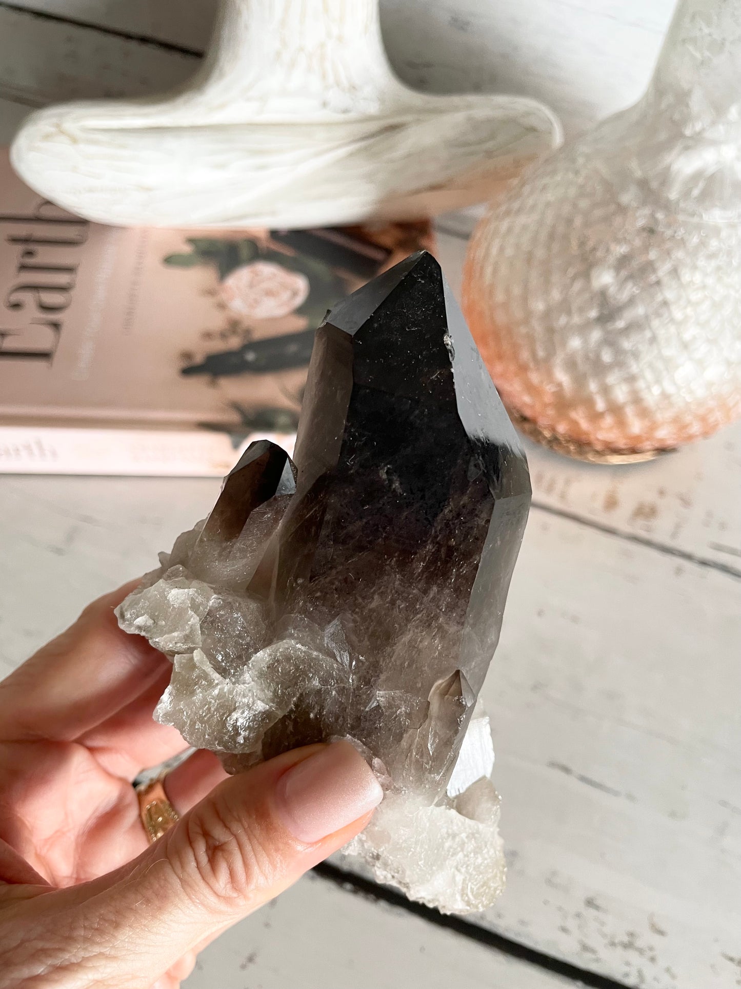 Smoky Quartz Cluster