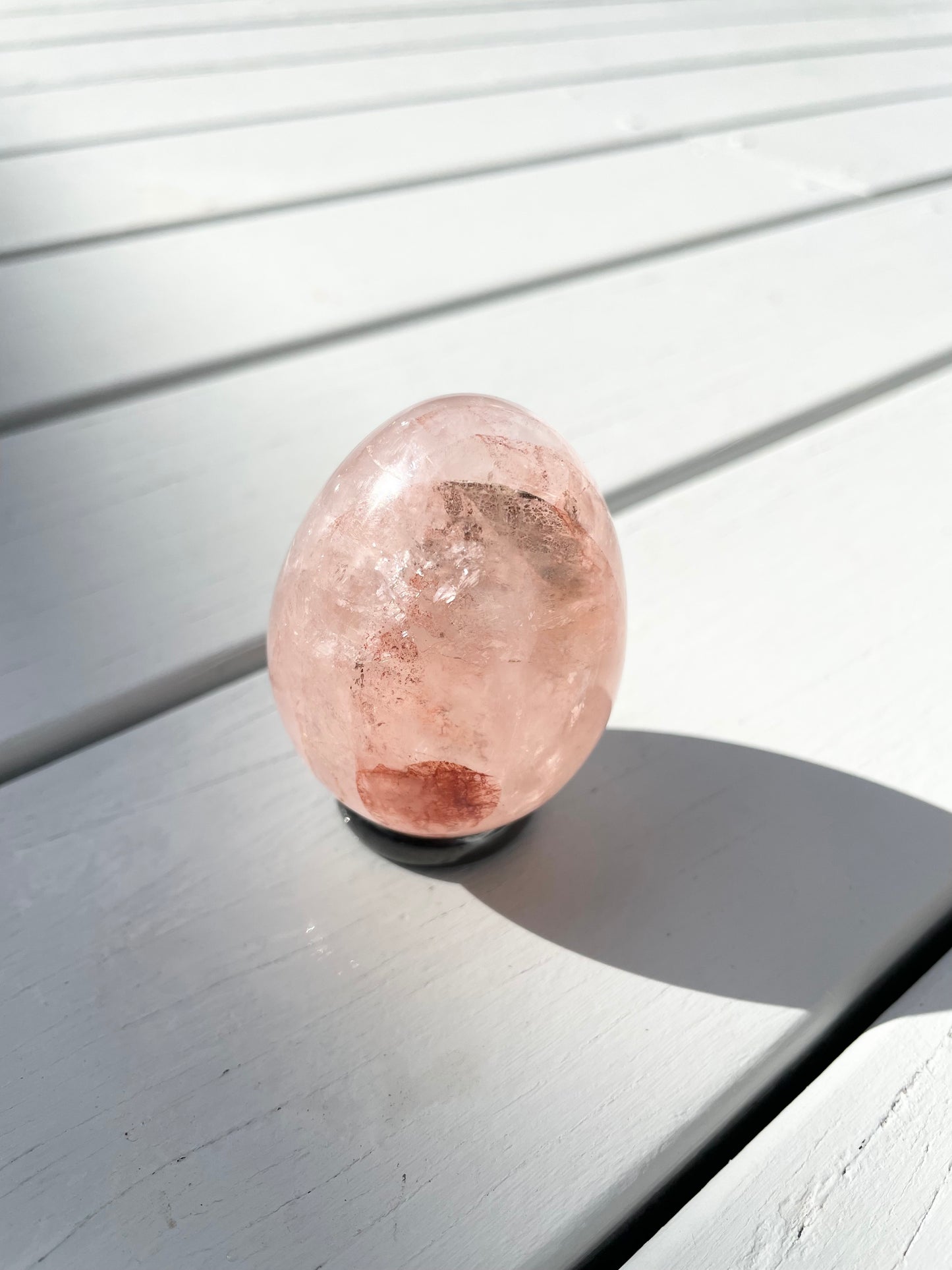 Fire Quartz Egg with holder