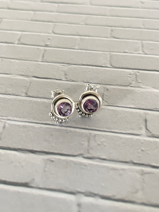 Amethyst Studs