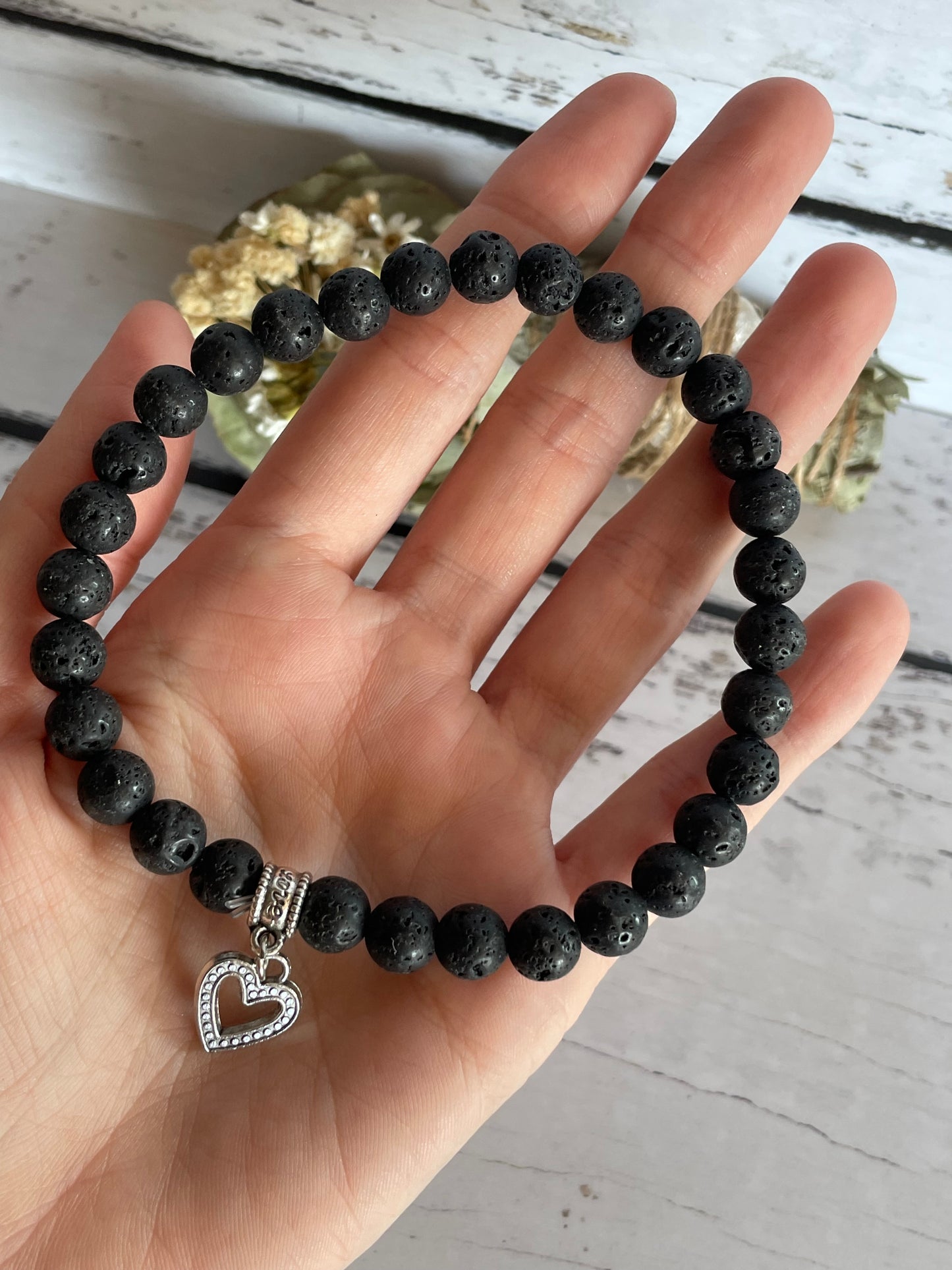 Lava Stone /Basalt Diffuser Healing Anklet ~ Goddess ©️