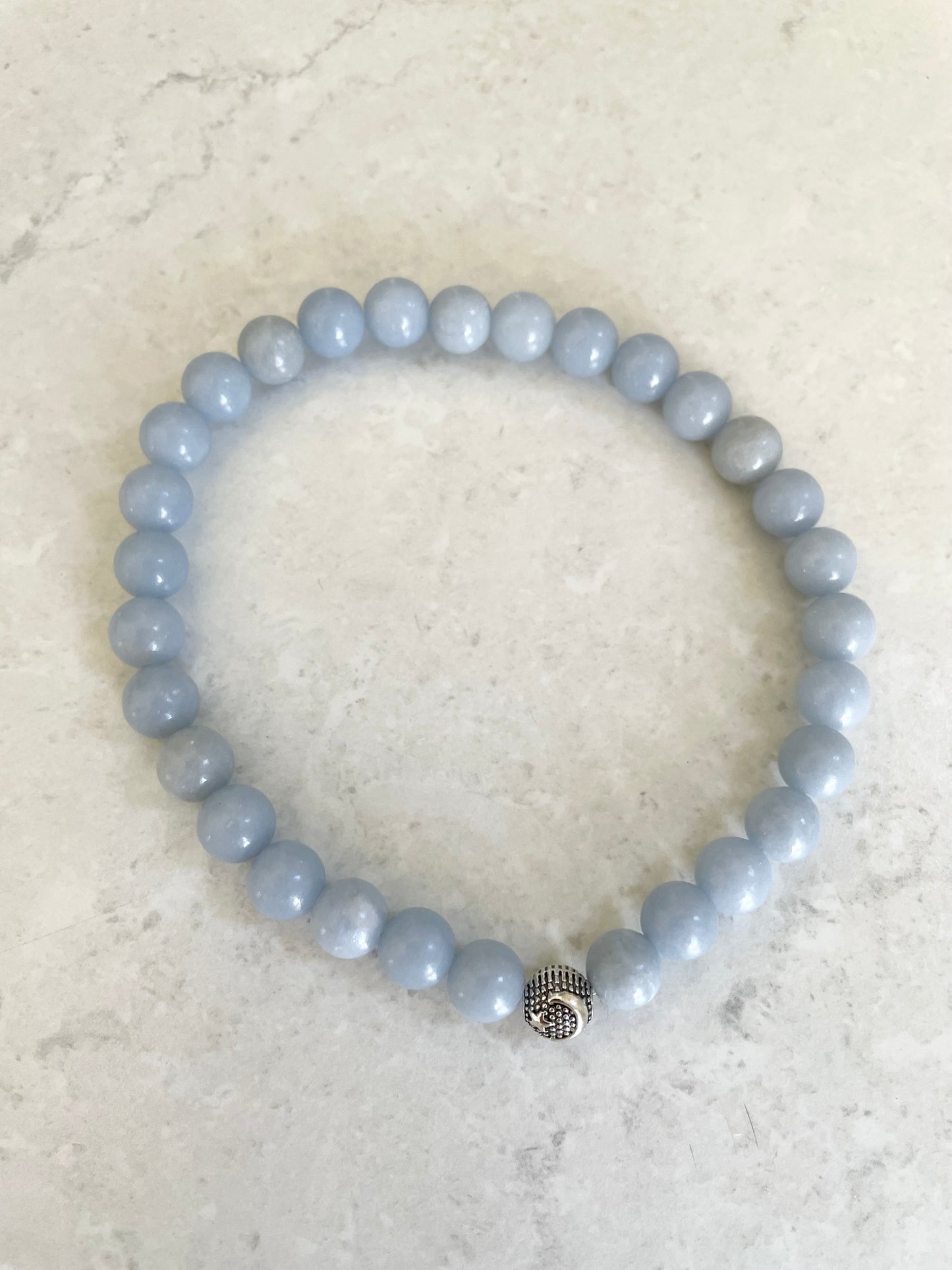 Angelite Healing Anklet