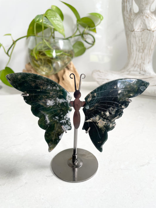 Butterfly ~ Moss Agate
