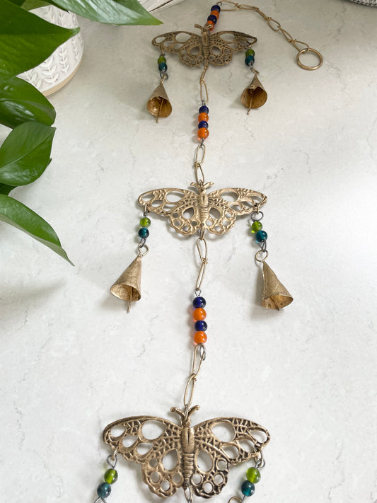 Brass Butterflies with Bells