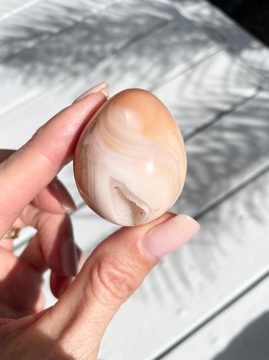 Carnelian Egg with holder