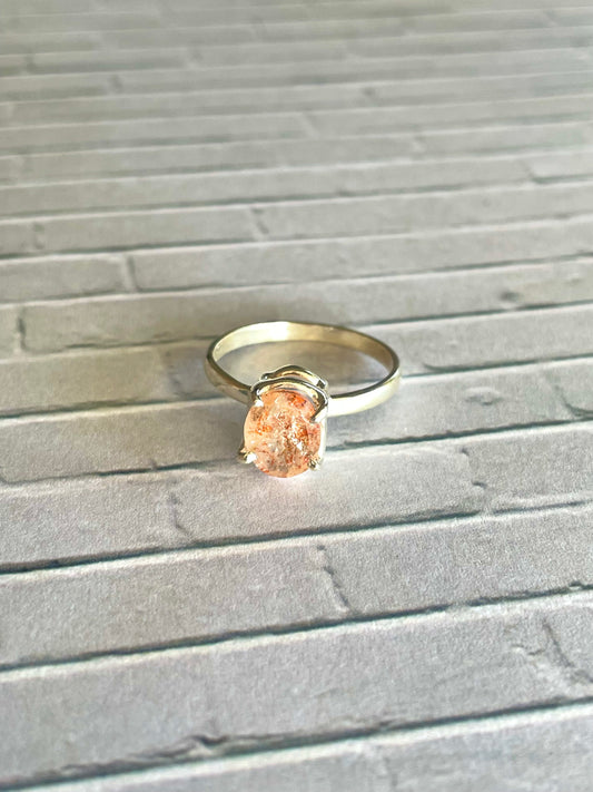 Sunstone Ring ~ size 8