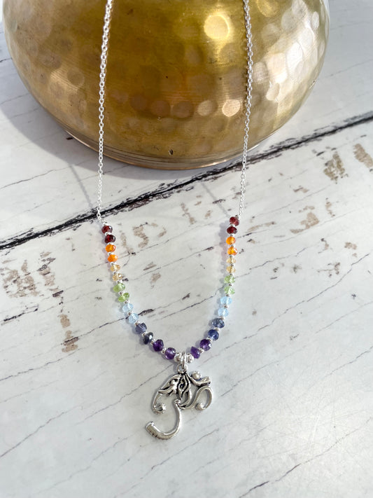 Chakra Silver Necklace