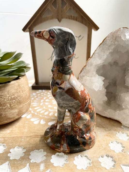 Sleek Sighthound - Brecciated Jasper