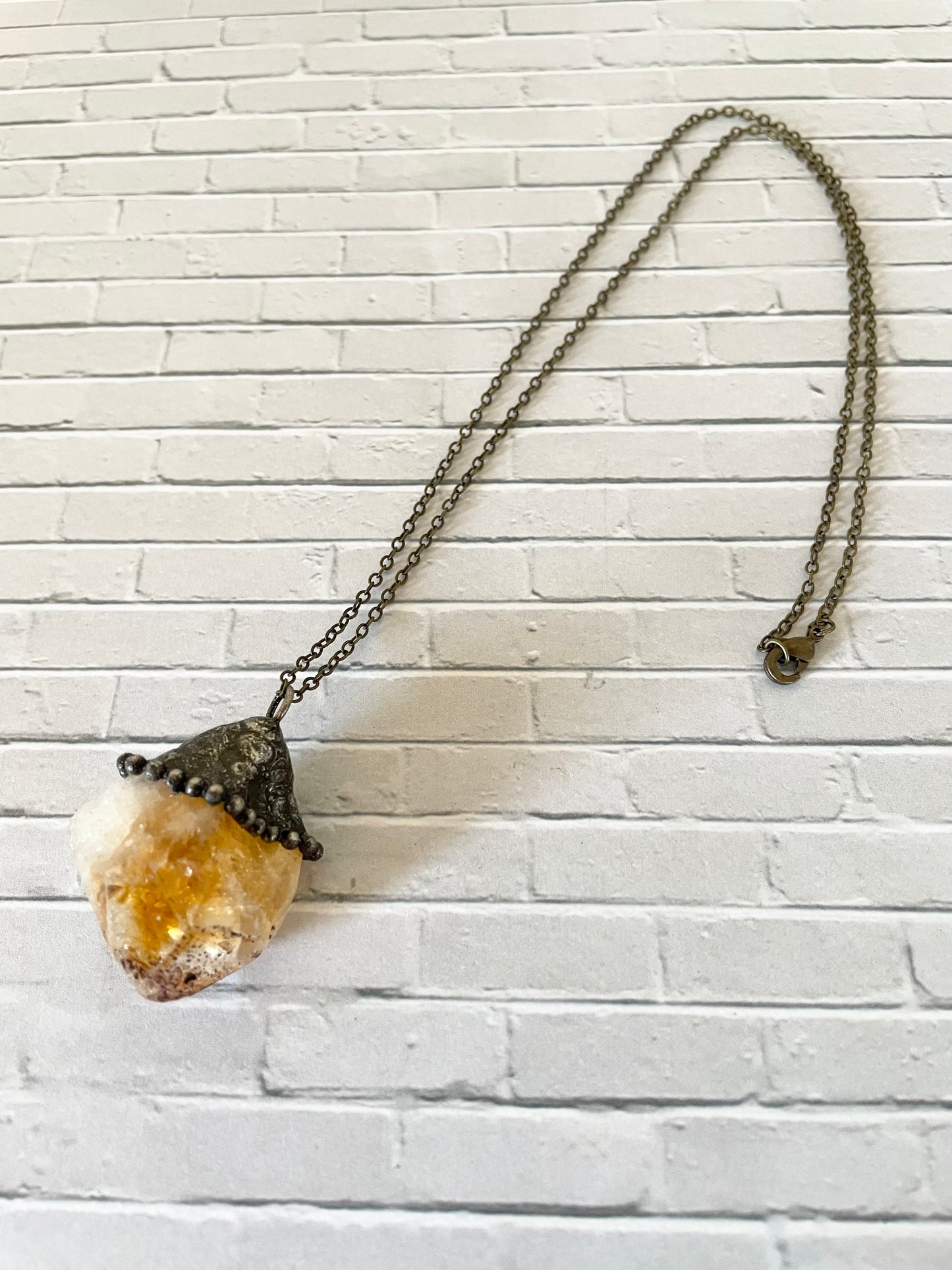 Copper Necklace ~ Citrine