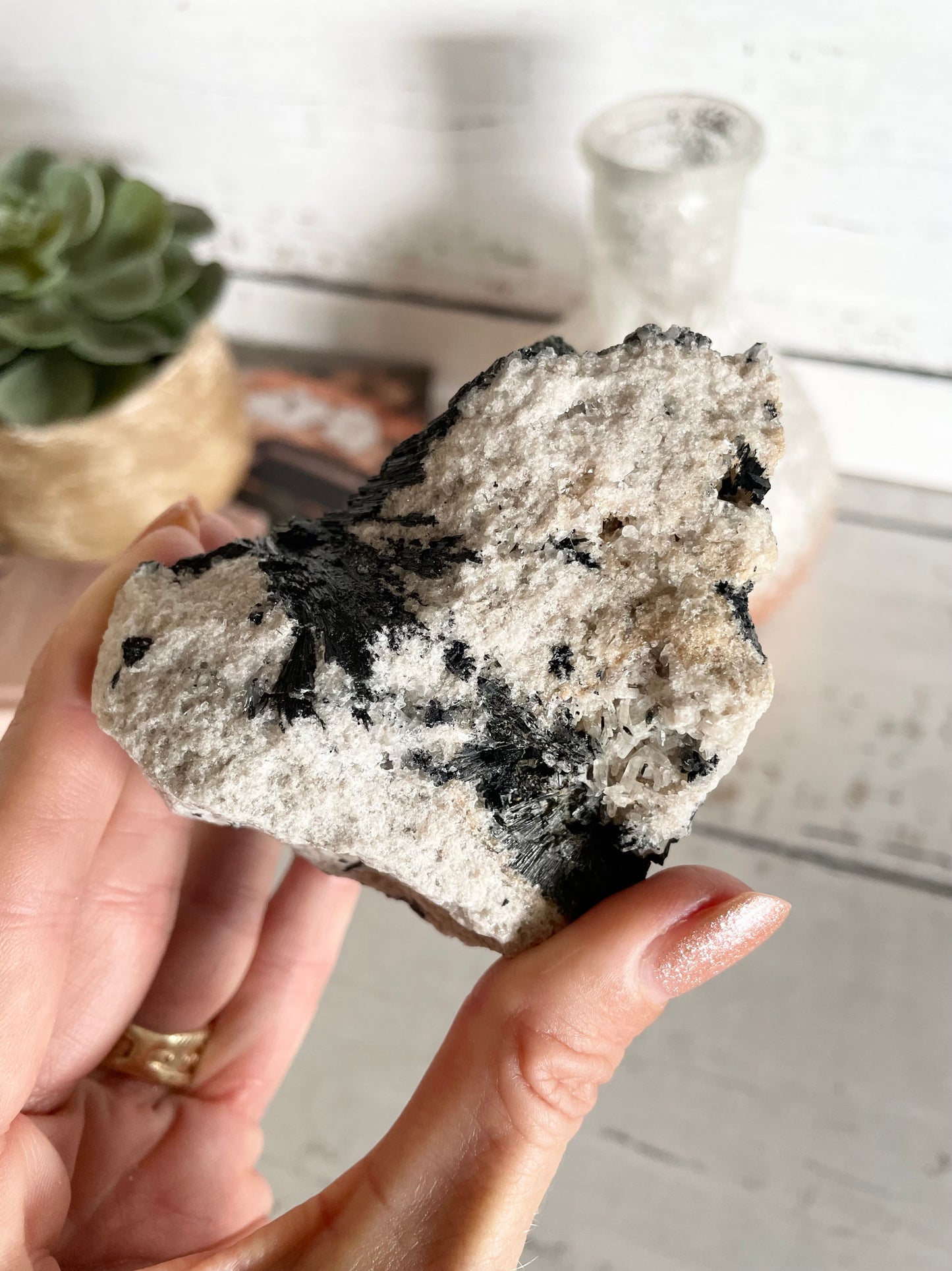 Tourmaline In Quartz