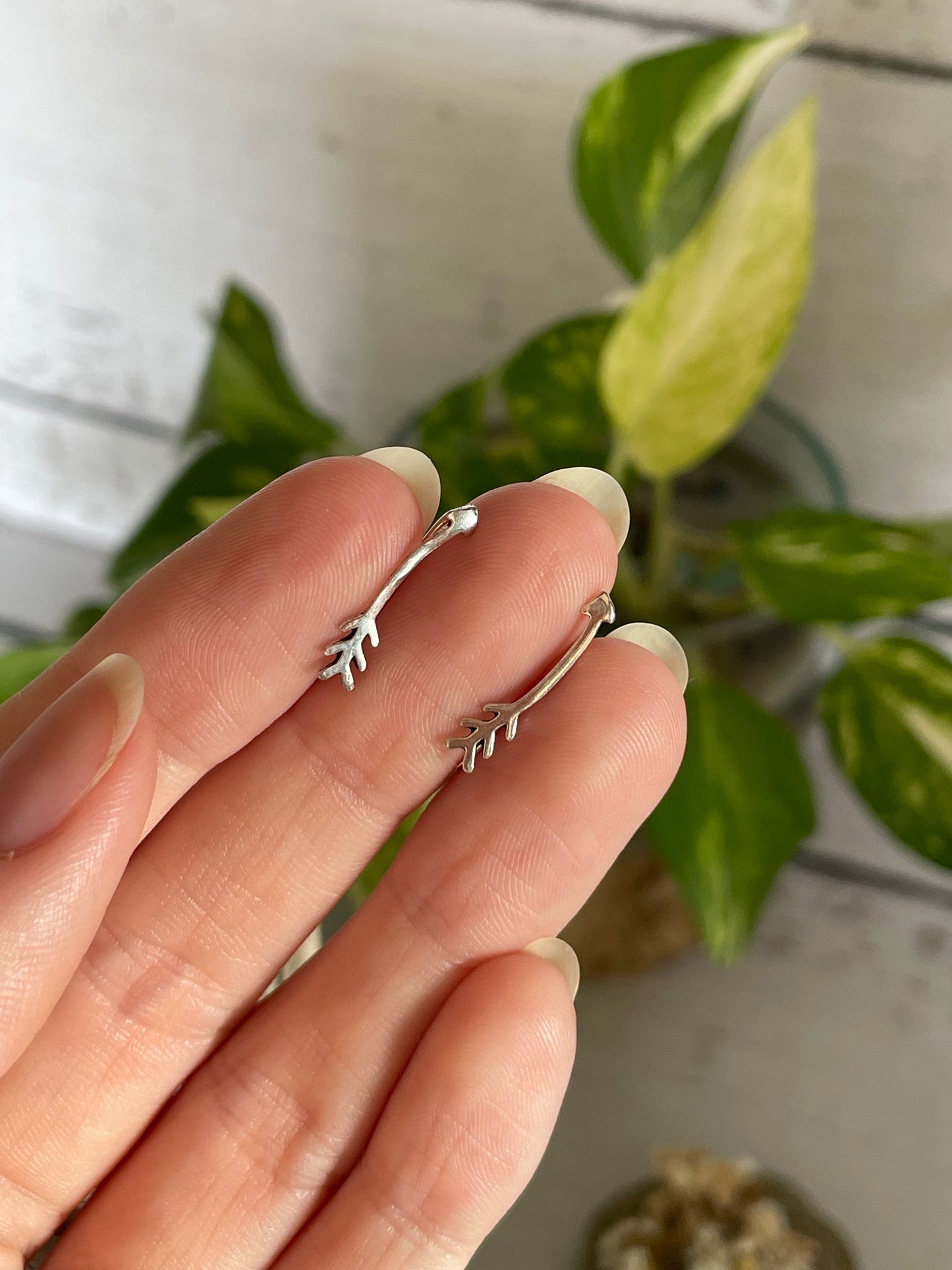 Arrow ~ Silver Ear Cuffs