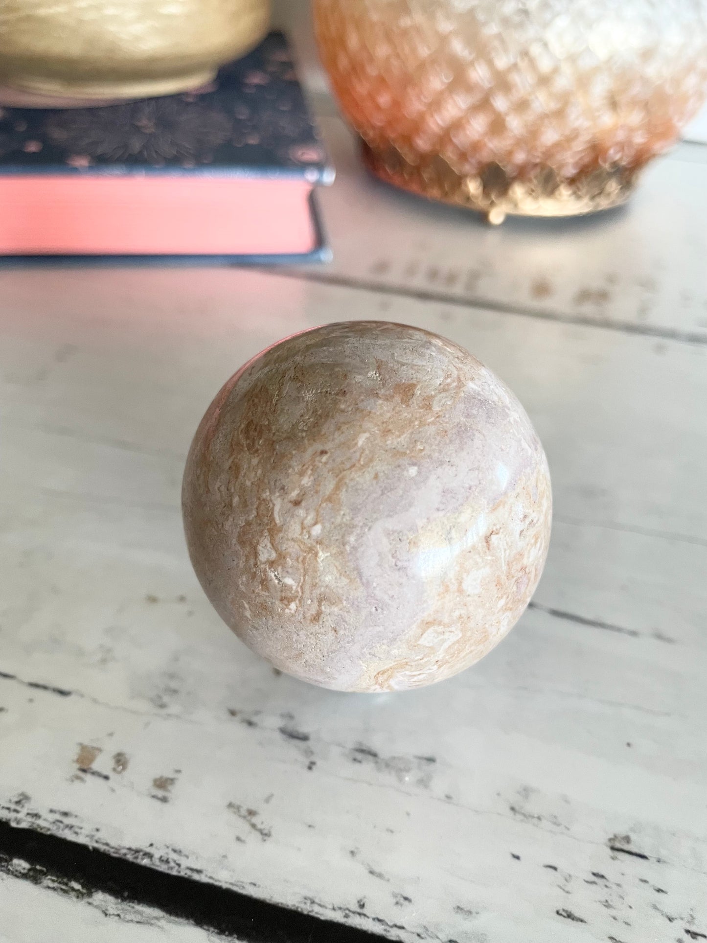 Phosphosiderite / Hope Stone Sphere Includes Holder