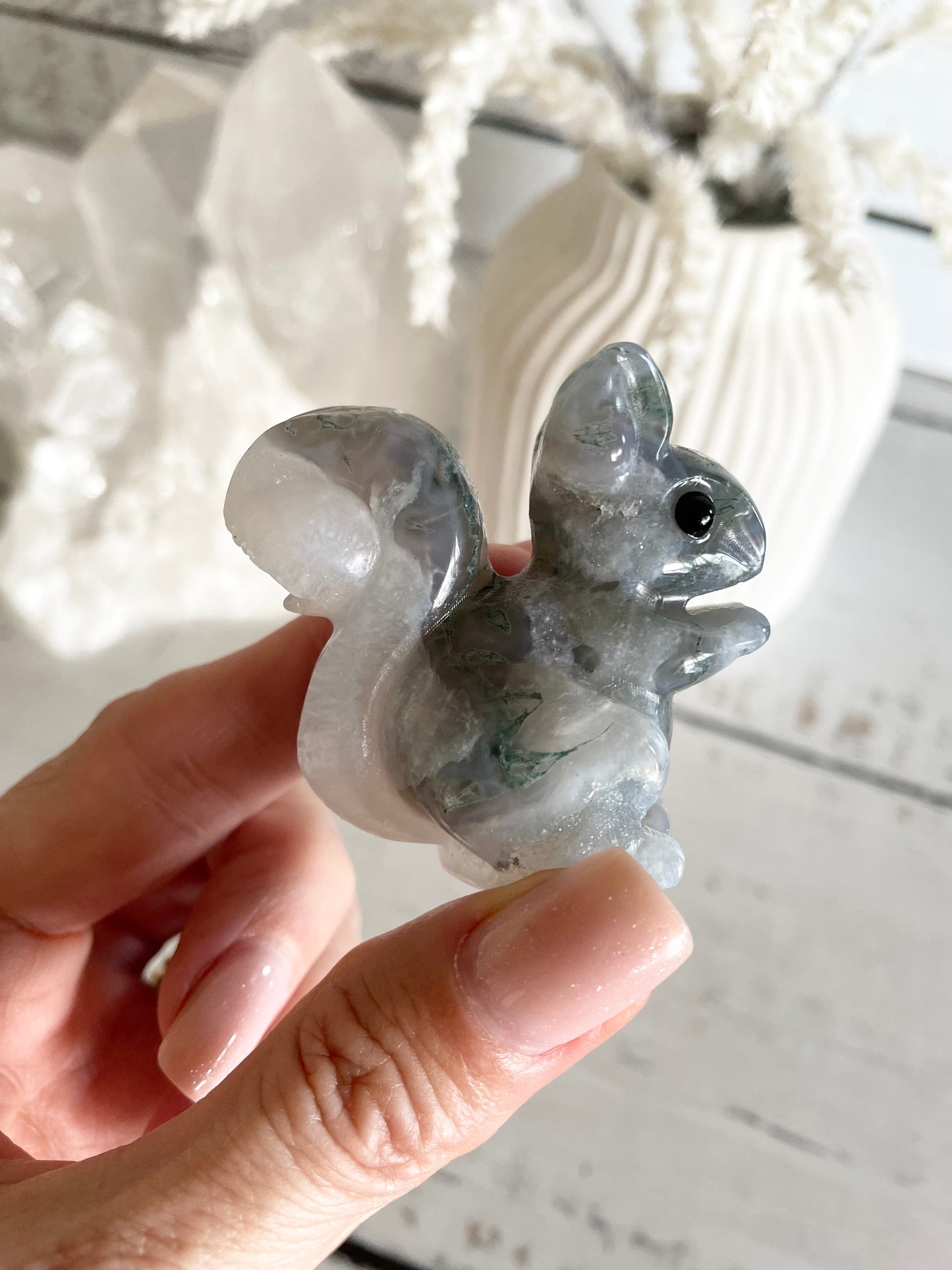 Moss Agate Squirrel