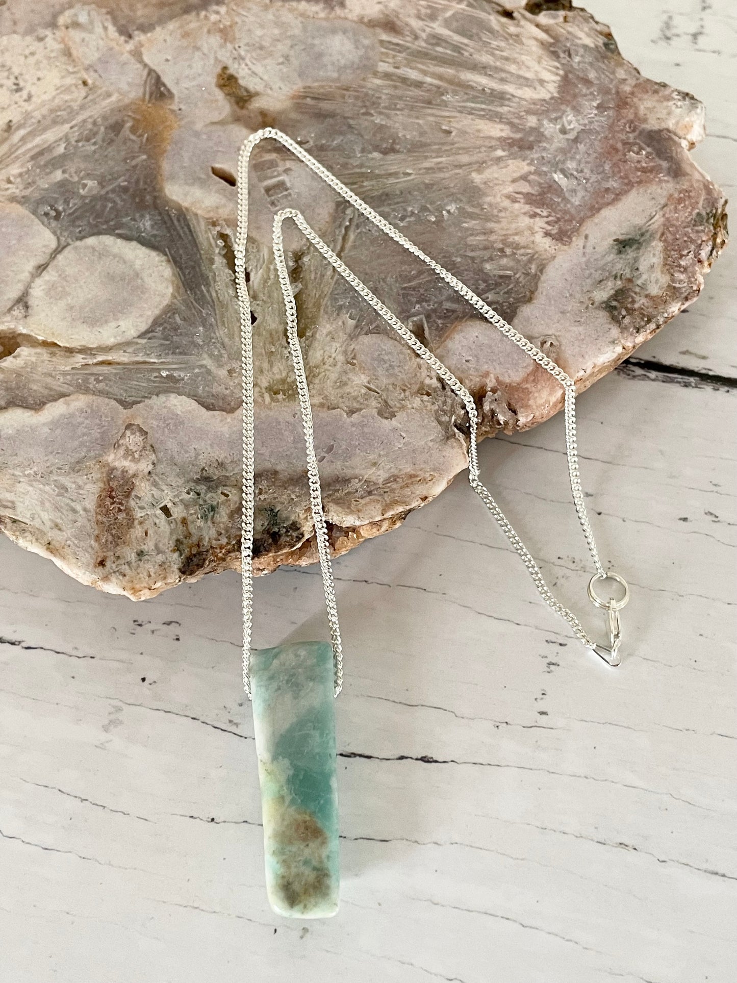 Amazonite Freeform Necklace