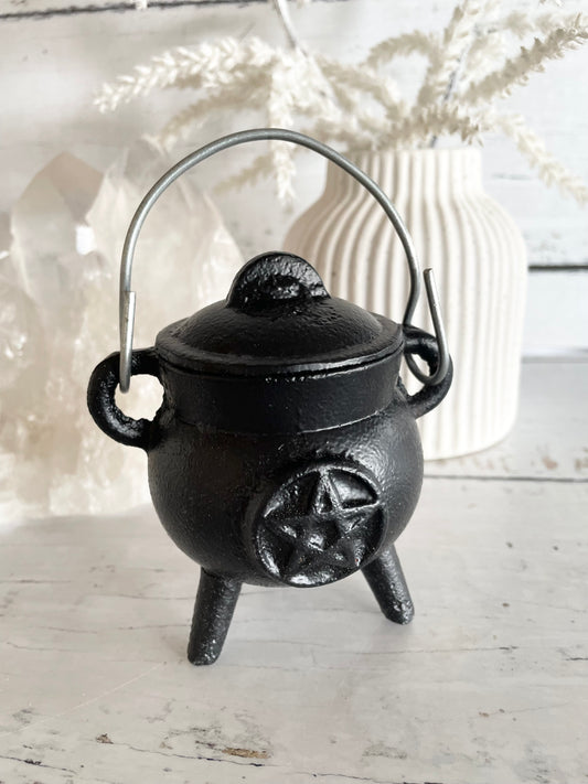 Cast Iron Cauldron ~ Pentacle