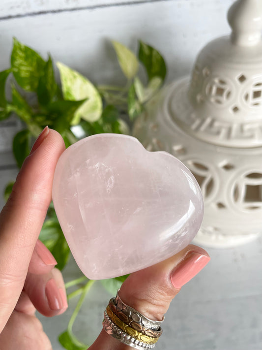 Rose Quartz Heart