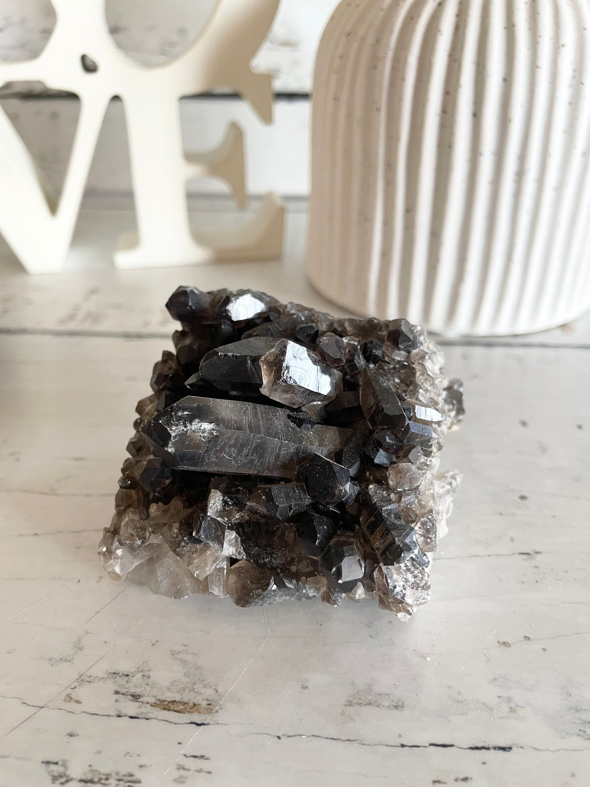 Smoky Quartz Cluster